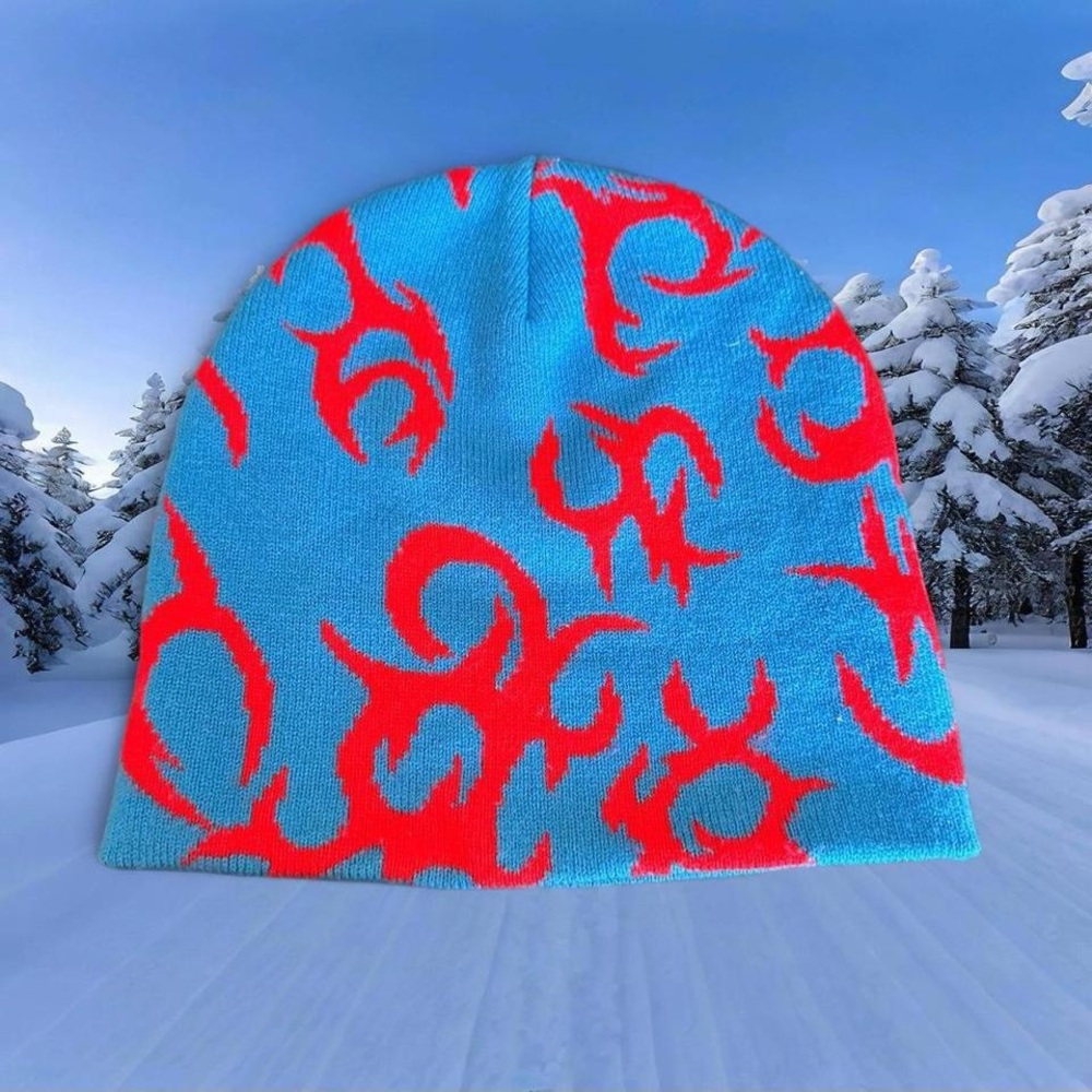 Red and Blue Beanie
